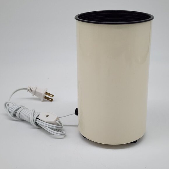 Vintage Kovacs Cylinder Shaped Accent Up Lamp White Metal - Picture 3 of 8